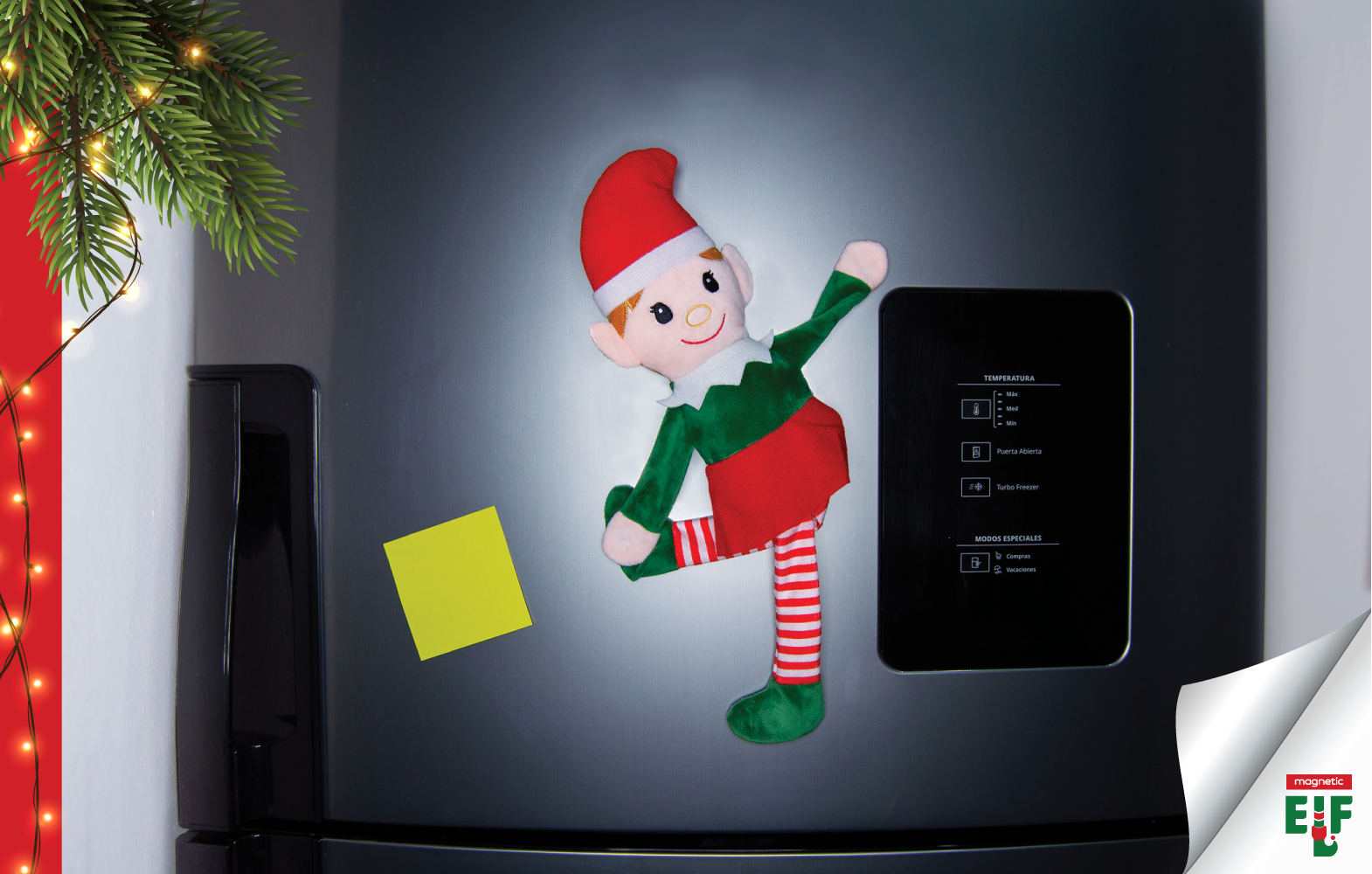 Noelle the Magnetic Elf - A New Christmas Tradition - Elf Pixies on a Shelf - Suitable for Christmas Decorations/Gifts