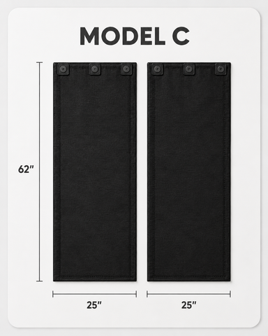 Tlaks Magnetic Curtains - Thermal Insulated Blackout Curtains - No Tools Installation - Designed in the U.S.A.